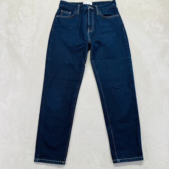 Current/Elliott Jeans Women 26 Dark Wash Blue Denim The Borderline Skinny 26" HR - Picture 1 of 12